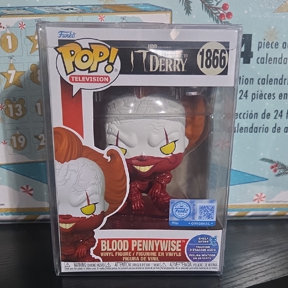 Funko Pop! Television Blood Pennywise Vinyl Figure - White, Red, Yellow, Orange